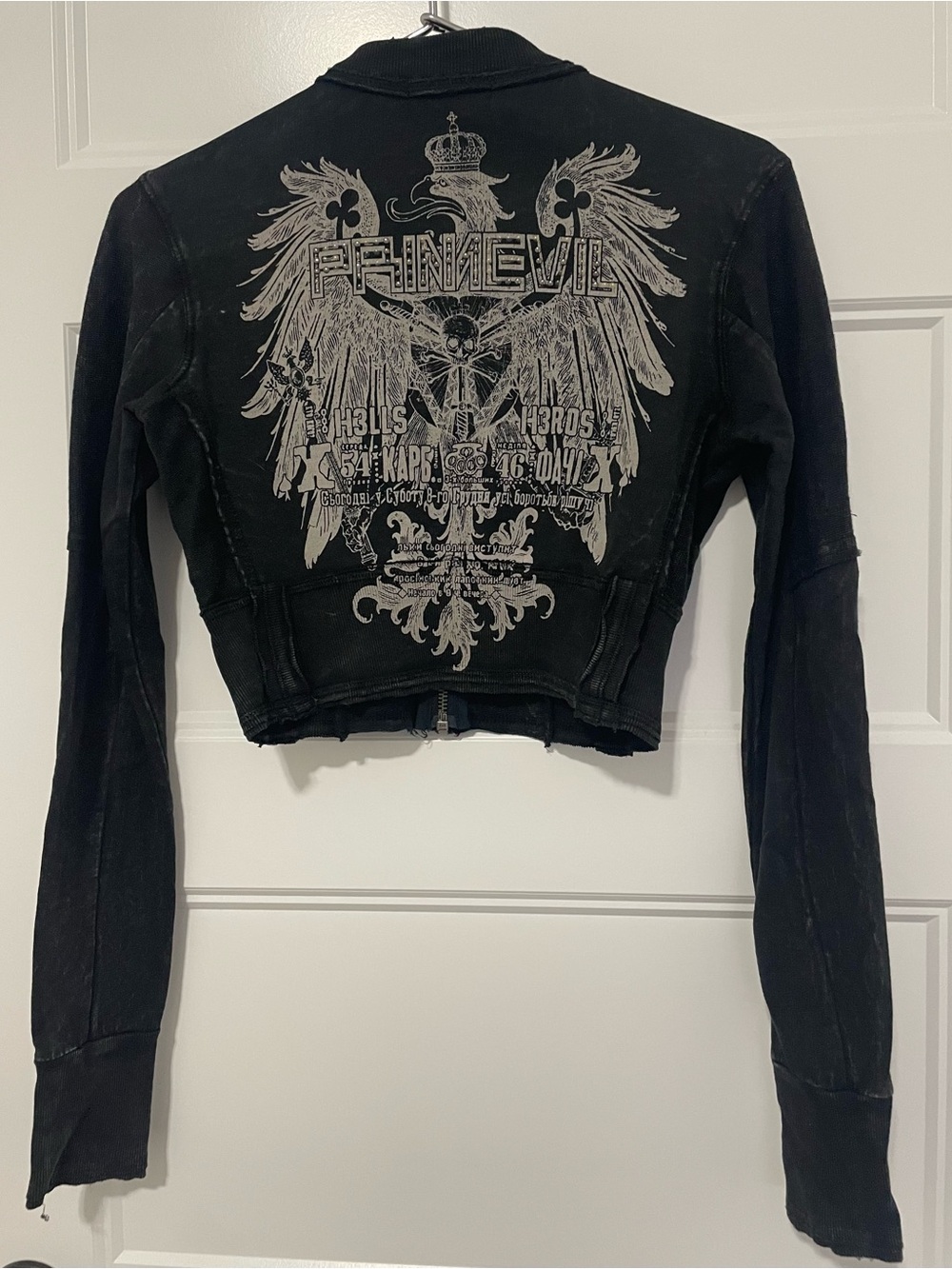 XS - cropped 100% long sleeve - Picture 2 of 5